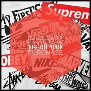 Bundle 2 or more items for 10% off your purchase